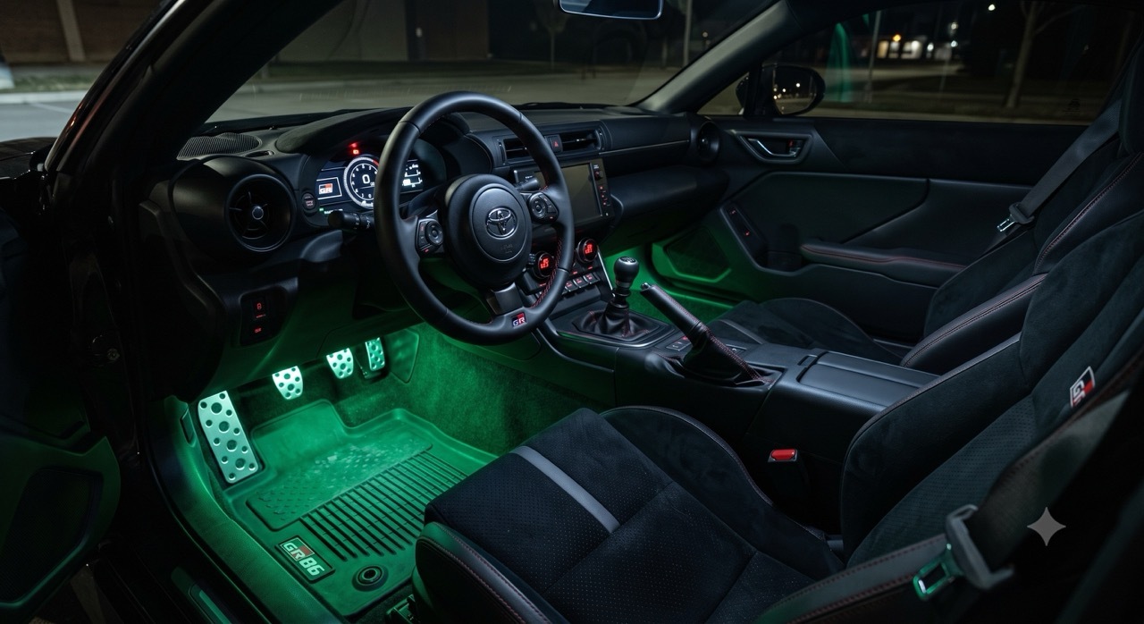 Toyota GR86 mit Ambientebeleuchtung
