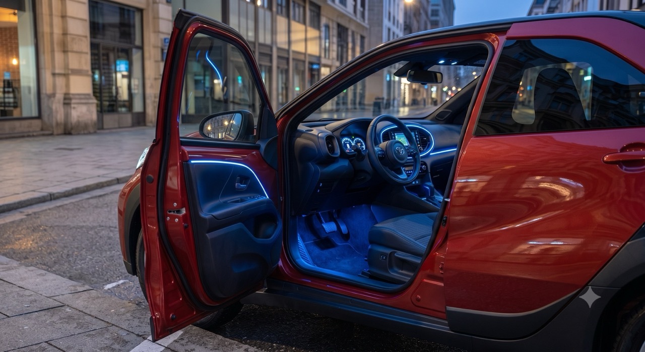 Toyota Aygo X mit Ambientebeleuchtung