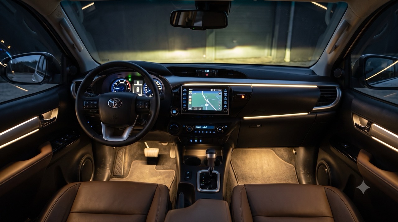 Toyota Hillux mit Ambientebeleuchtung