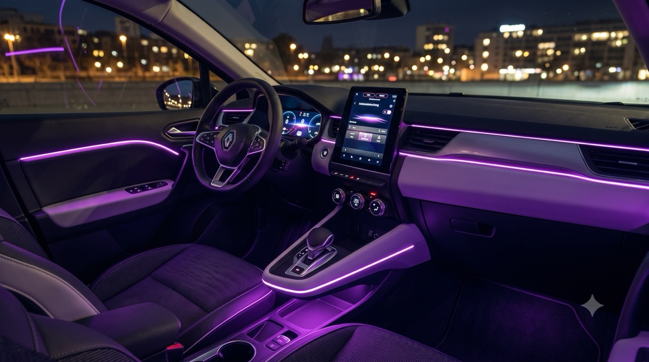 Renault Captur mit Ambientebeleuchtung