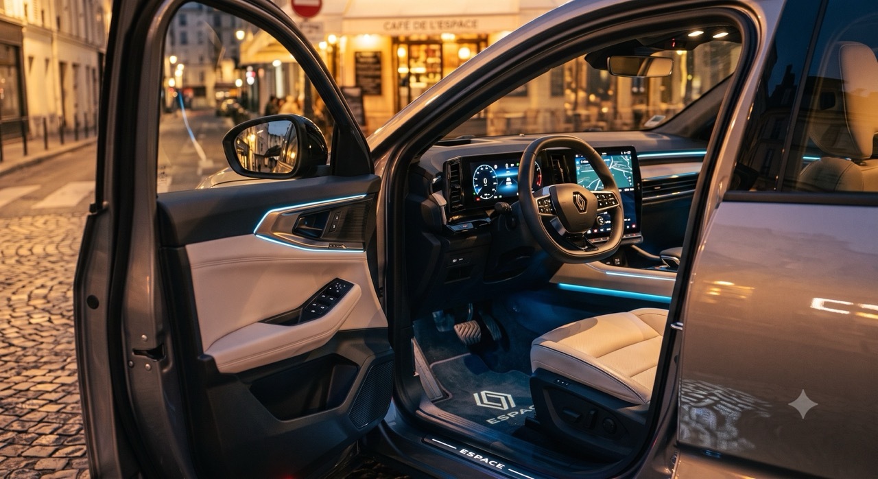 Renault Espace mit Ambientebeleuchtung