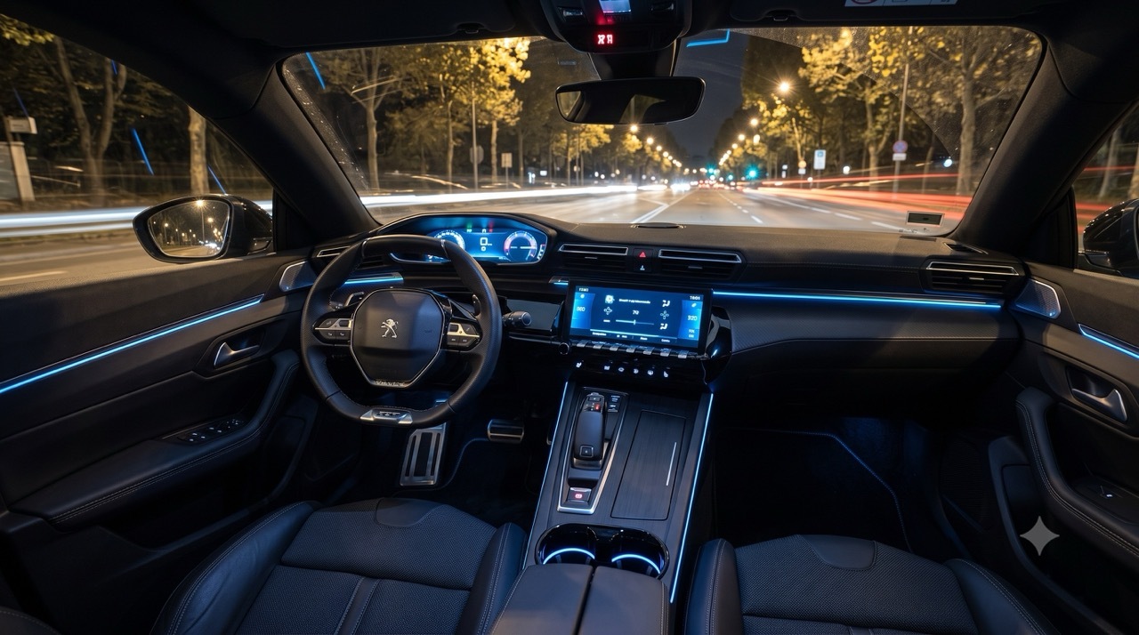 Peugeot 508 mit Ambientebeleuchtung