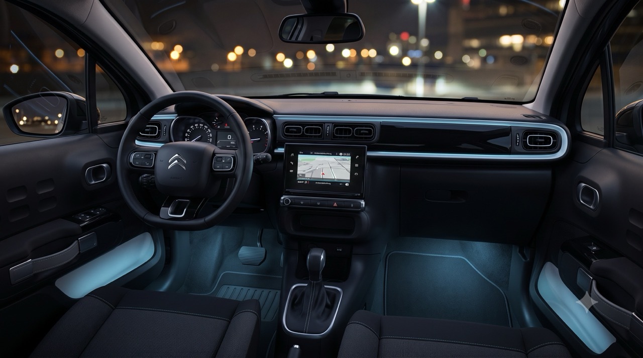 Citroen C3 mit Ambientebeleuchtung