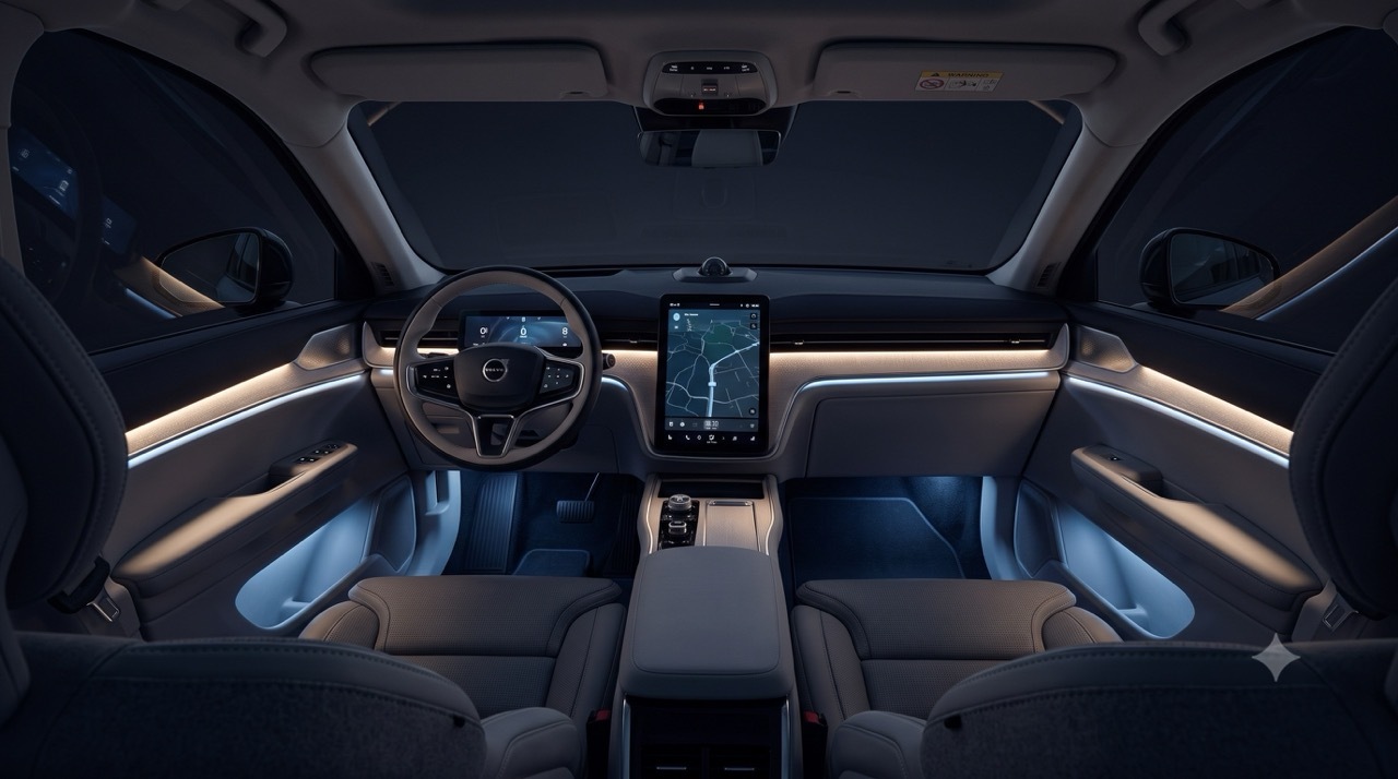 Volvo EX90 mit Ambientebeleuchtung