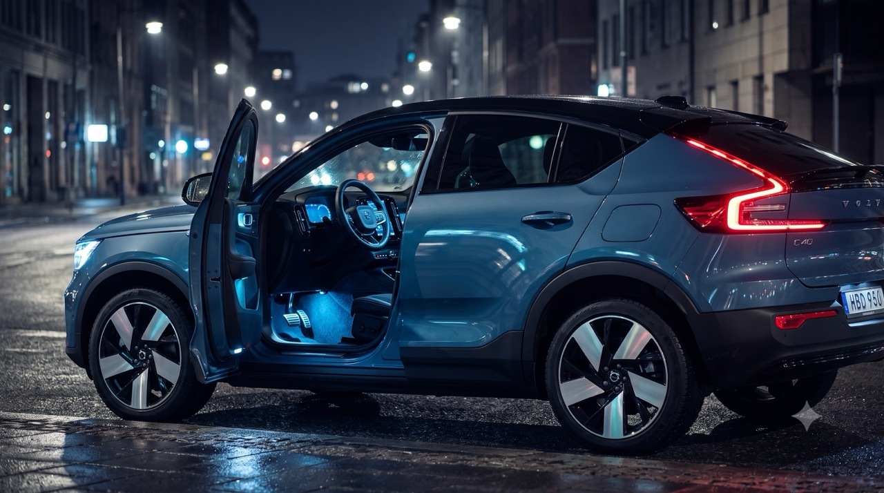 Volvo C40 mit Ambientebeleuchtung