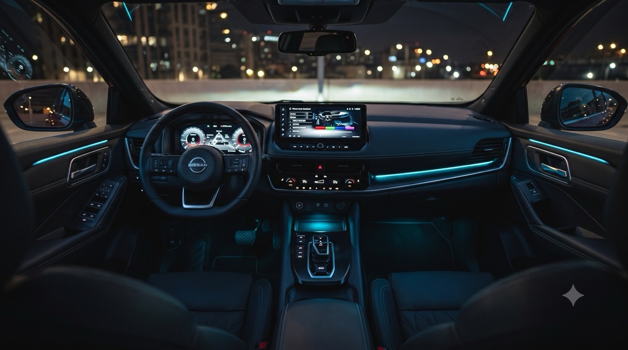 Nissan Qashqai mit Ambientebeleuchtung