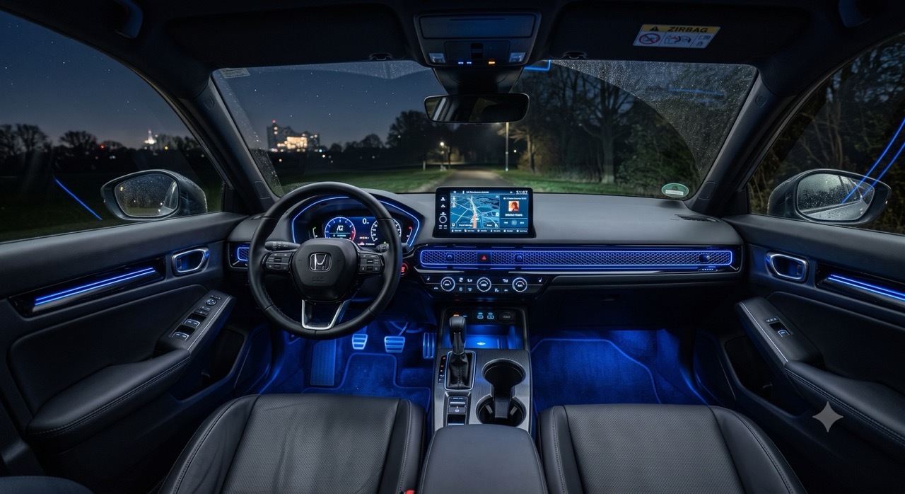 Honda Civic mit Ambientebeleuchtung