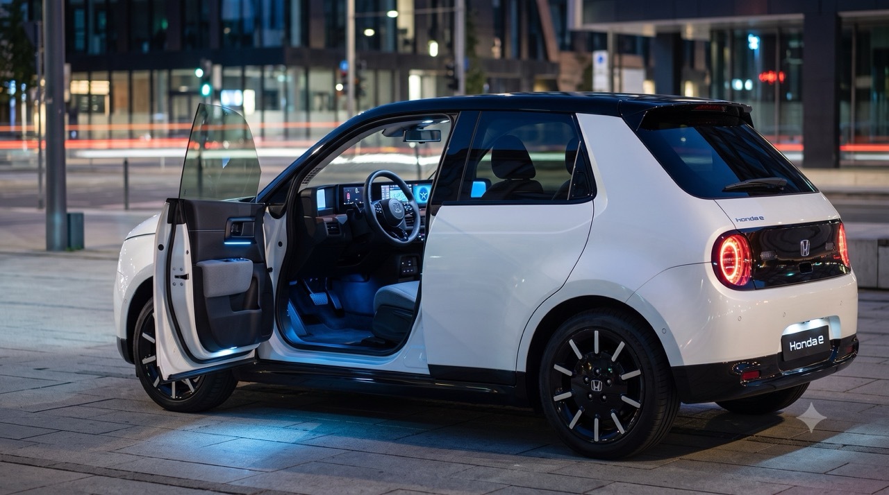 Honda E mit Ambientebeleuchtung