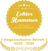 Logo Echter Hammer - Ausgezeichneter Betrieb