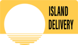 Sun Island Delivery logo with white text