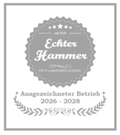 Logo Echter Hammer - Ausgezeichneter Betrieb