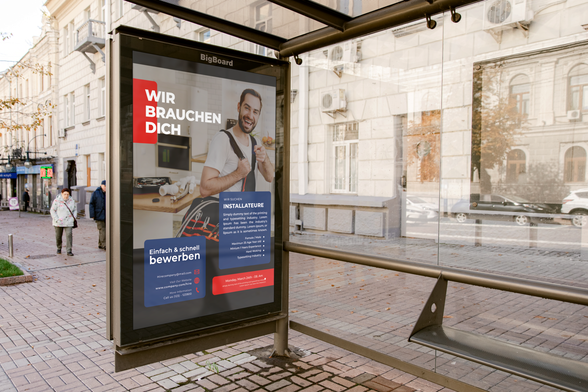 Bushaltestellenwerbung