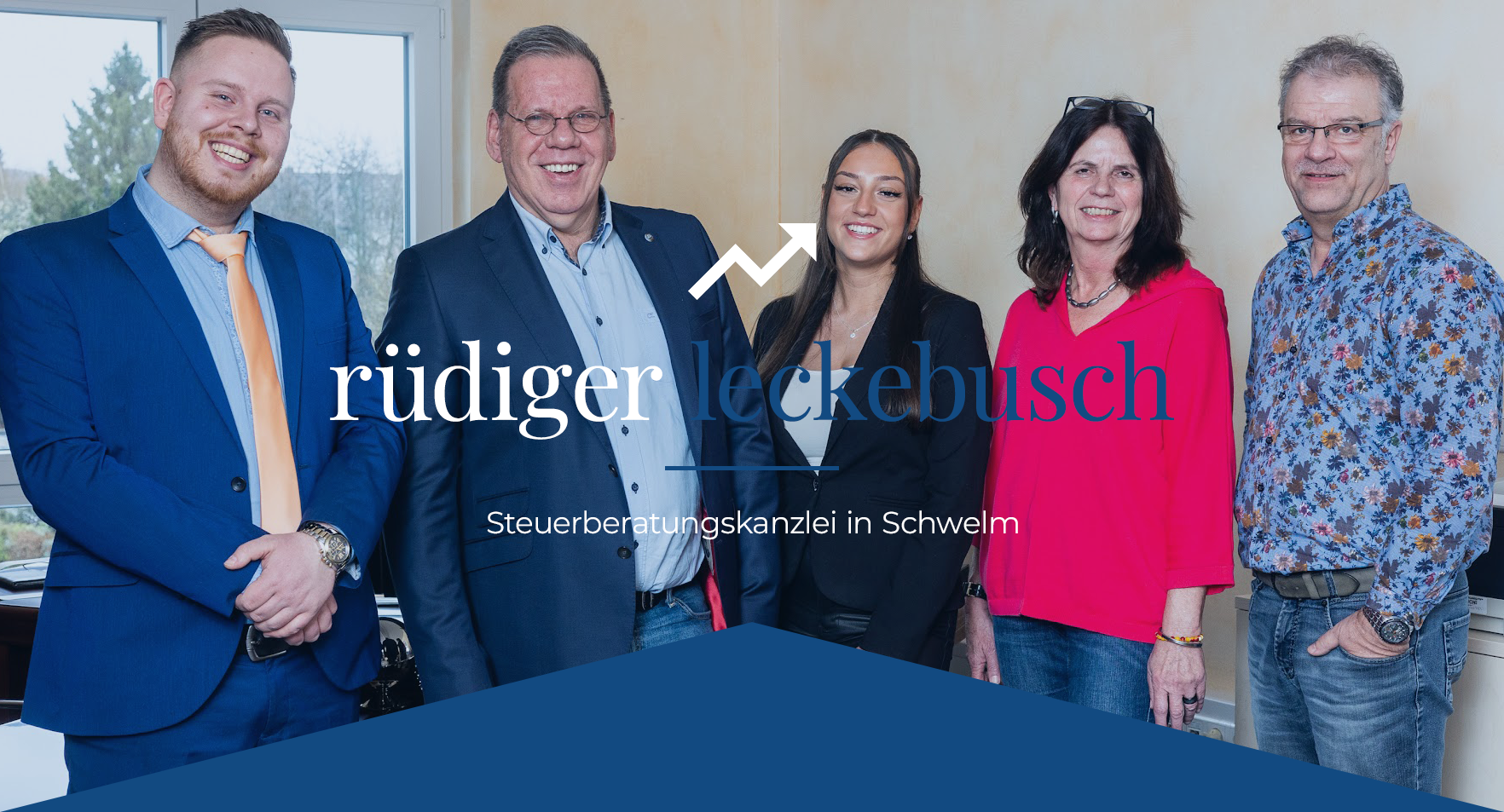 Teamfoto der Steuerberatungskanzlei Leckebusch