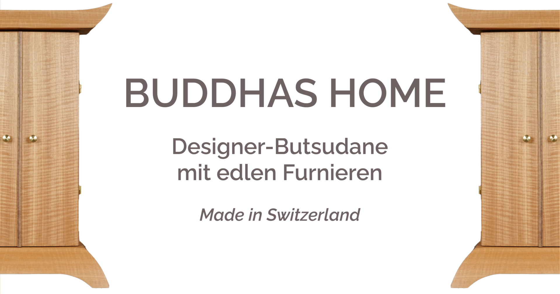 Designer-Butsudane mit edlen Furnieren