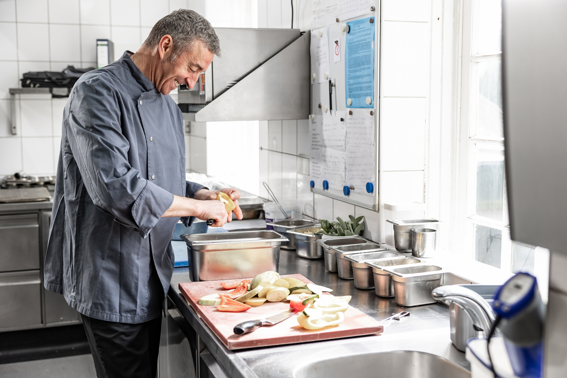 Einblick in die Küche