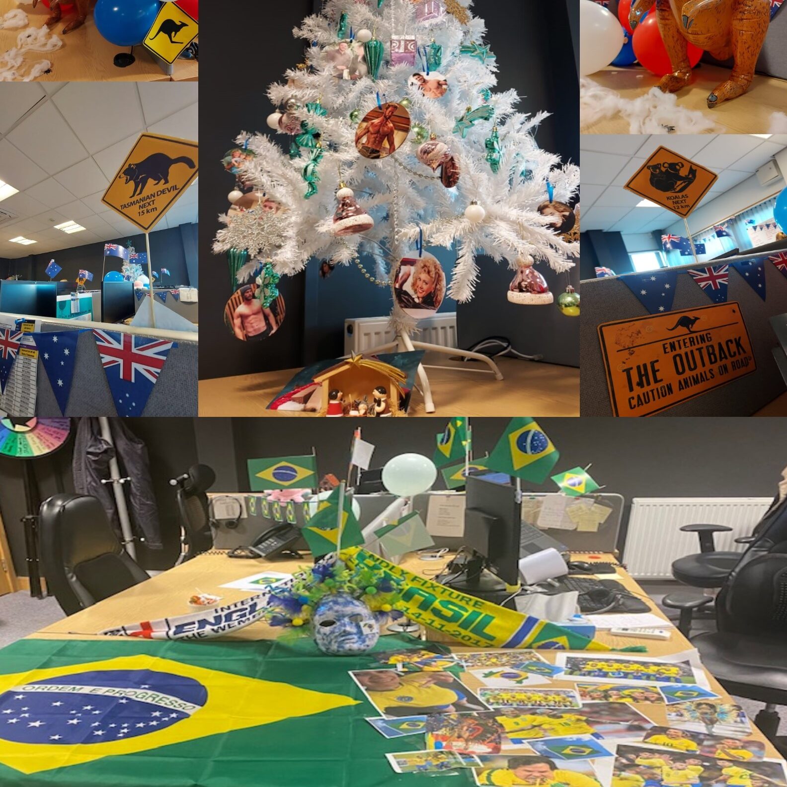 December saw the teams go head-to-head as World Cup fever swept the office. Each department picked a team at random and decorated their areas to win a prize. These are our top two favourites.