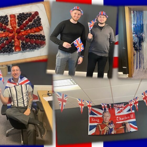 In May we celebrated all things royal with the coronation of King Charles III. Colleagues decorated the office, dressed up and enjoyed a royal banquet that was fit for a king.