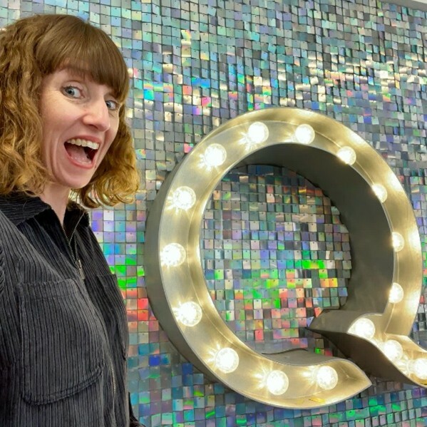 We launched Hush Puppies on QVC! Emma our Head of Marketing attended the studio to see the first show going live! - a huge team effort across all departments!