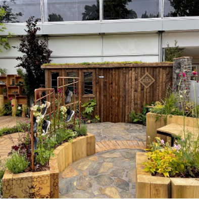The Gardiner Bros & Co team showcased The Original MuckBoot Company at the April 2022 RHS Chelsea Flower Show. This was the beautiful stand they created.