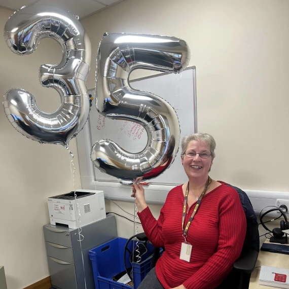 🎉 This month we Celebrated  Maria's  remarkable 35-year journey with Gardiner Bros & Co (Leathers) Ltd 🥾