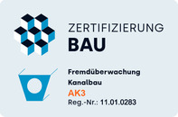Zertifikat Fremdüberwachung Kanalbau