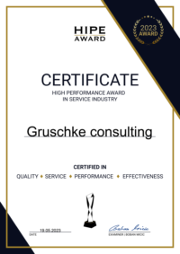 Certificate  Gruschke consulting,