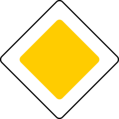 Symbol - Vorfahrtschild