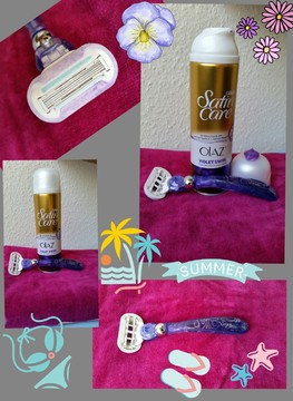 Gillette Venus Swirl Damen-Mehrwegrasierer & Gillette Satin Care Violet Swirl Rasiergel - Der Sommer kann kommen!