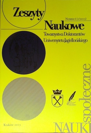 Zeszyty naukowe Towrzystwa Doktorantow UJ - okladka