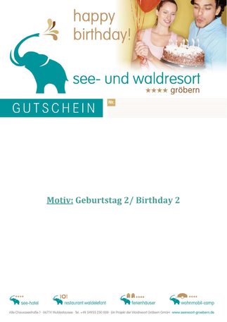 See- und Waldresort Gröbern: Gutschein