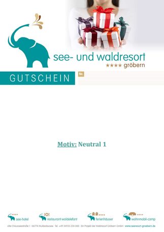 See- und Waldresort Gröbern: Gutschein
