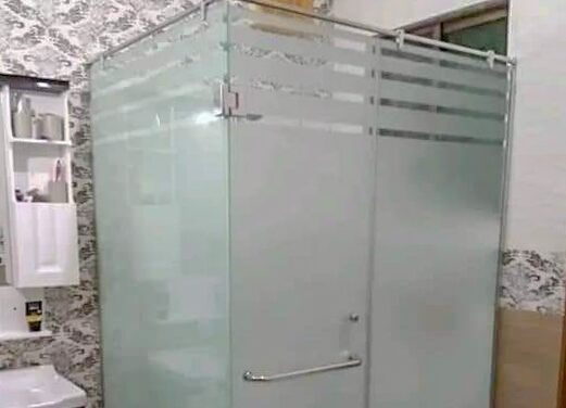 Sandblasted  fabricated glass