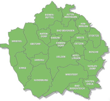 Verbreitungsgebiet Uelzen und Umgebung - Das Örtliche