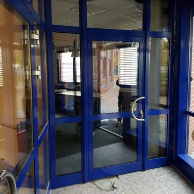 Alu- Tür in RAL - Farbe