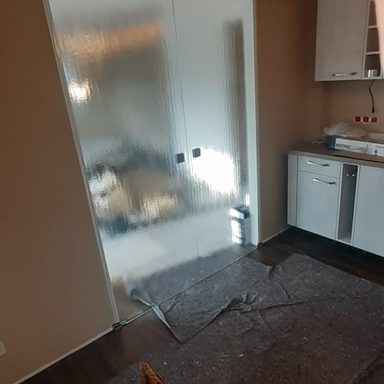 2 flgl. Ganzglas – Schiebetür