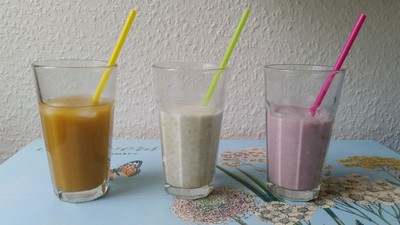 Tropifruit Juice-Pads sind nicht nur mit Wasser und/oder crushes ice gemixt sehr lecker. Auch mit Joghurt und/ oder Milch kann man damit köstliche und gesunde Drinks zubereiten.