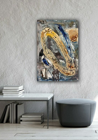 In meiner Mitte 2022  aus der Serie 'Apeirogon'
50 x70 für 900 Euro