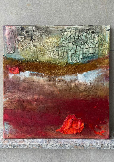 Rost-Rot 2021
aus der Serie 'Rost und mehr'; 40 x 40 für 700 Euro