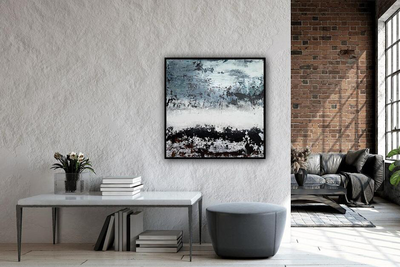 'Himmel für Zugvögel' 2026 aus der Serie 'Asche und Licht - Gelassenheit'' 100 x 100 für 2.600 Euro