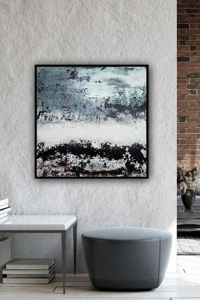 'Himmel für Zugvögel' 2026 aus der Serie 'Asche und Licht - Gelassenheit'' 100 x 100 für 2.600 Euro