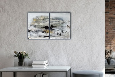 'Hineni I und II'
2 x 40 x 50 cm 2025
für 850 Euro