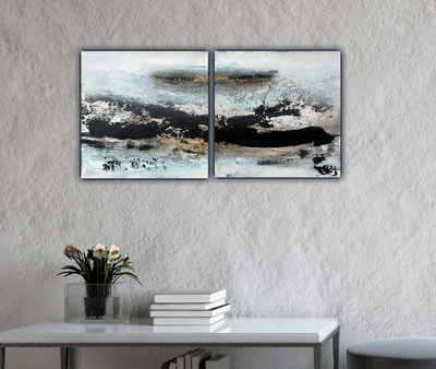 'Licht und Asche - Studie I und II' 2x40x40 cm
2025 für 800 Euro 