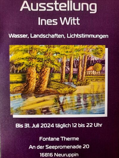 Flyer Ausstellung Ines Witt 2024