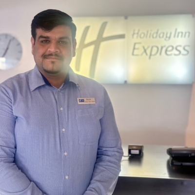 I work at the Holiday Inn Express since November 2022. It’s been a wonderful experience so far every day is a new experience and I like the role I am doing.

I started working as a Night Auditor and was then promoted to Senior Night auditor. The career path is exciting and fruitful, as I love my role and want to enhance my capabilities for future progress.