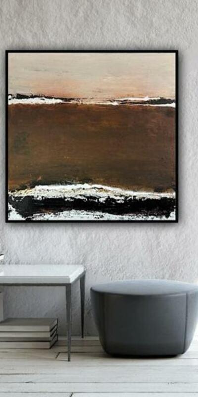 Asche IV 2023 aus der Serie 'Ein Sack voll Asche' für 2.700 Euro, 100 x 100