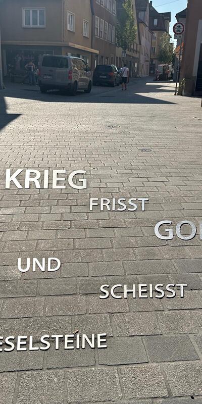 Danke an die Stadt Schwabach, die mit der Ortung ein ganz großartiges Kunstprojekt auf die Beine gestellt hat