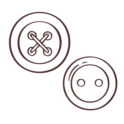 Icon Knöpfe zum Annähen  - Zaubermami Mandy Brill