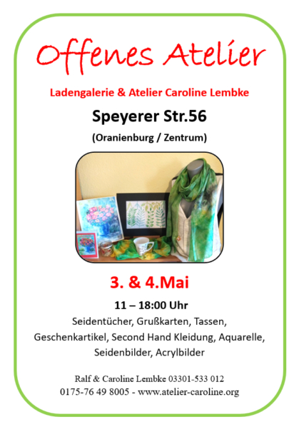 Offenes Atelier Caroline Lembke