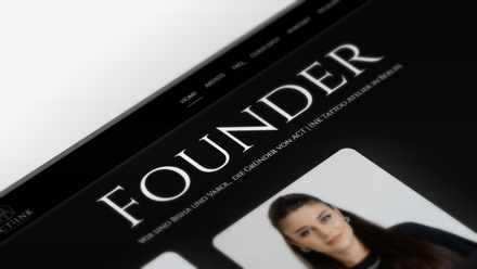 Vorschau der Website von ACT INK Berlin