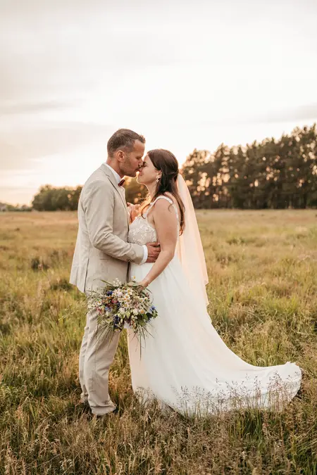 Hochzeitsfotografie in Berlin mit einem Brautpaar.